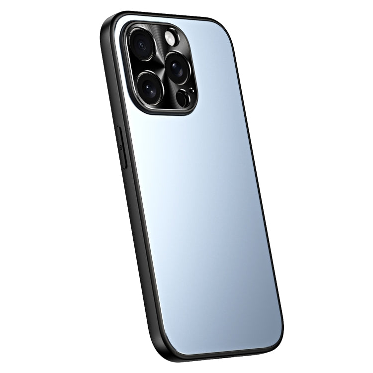 For iPhone 13 Pro R-JUST RJ-61 Electroplating Frosted TPU + PC Phone Case(Blue) - iPhone 13 Pro Cases by R-JUST | Online Shopping South Africa | PMC TechLife