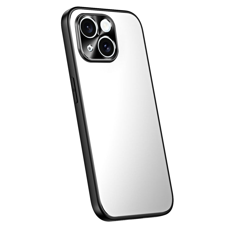 For iPhone 13 R-JUST RJ-61 Electroplating Frosted TPU + PC Phone Case(Silver) - iPhone 13 Cases by R-JUST | Online Shopping South Africa | PMC TechLife | Buy Now Pay Later Mobicred