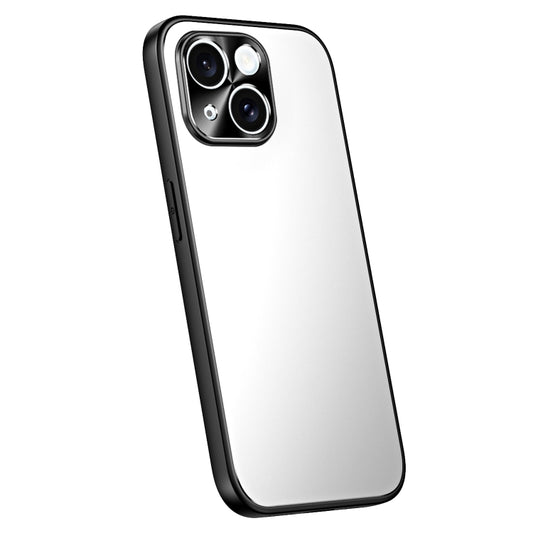 For iPhone 13 R-JUST RJ-61 Electroplating Frosted TPU + PC Phone Case(Silver) - iPhone 13 Cases by R-JUST | Online Shopping South Africa | PMC Jewellery