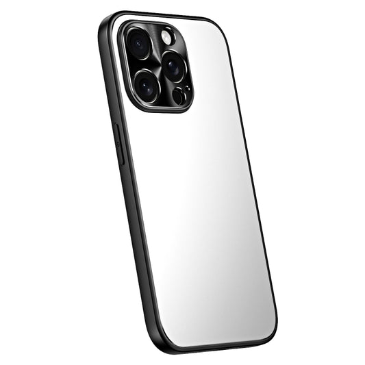 For iPhone 12 Pro R-JUST RJ-61 Electroplating Frosted TPU + PC Phone Case(Silver) - iPhone 12 / 12 Pro Cases by R-JUST | Online Shopping South Africa | PMC Jewellery