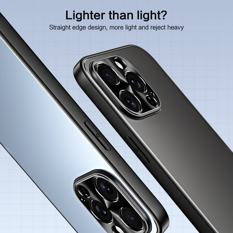 For iPhone 14 Pro Max R-JUST RJ-61 Electroplating Frosted TPU + PC Phone Case(Silver) - iPhone 14 Pro Max Cases by R-JUST | Online Shopping South Africa | PMC TechLife | Buy Now Pay Later Mobicred
