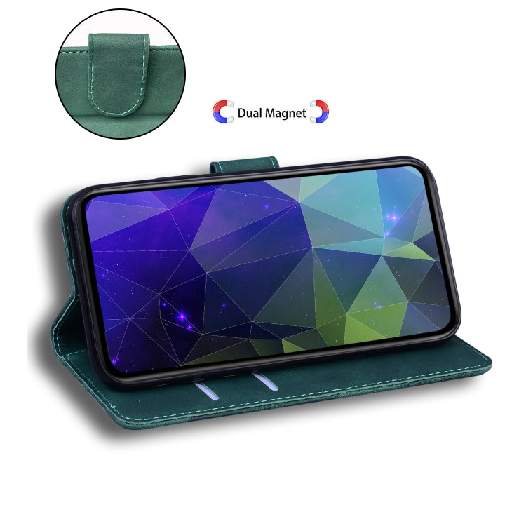 For Google Pixel 9 Pro Skin Feel Pure Color Flip Leather Phone Case(Green) - Google Cases by PMC TechLife | Online Shopping South Africa | PMC TechLife | Buy Now Pay Later Mobicred