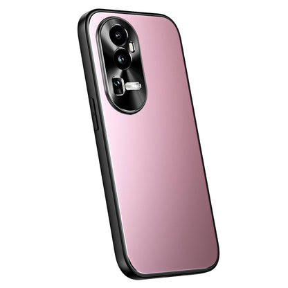 For OPPO Reno10 / Reno10 Pro Global R-JUST RJ-61 Electroplating Frosted TPU + PC Phone Case(Pink) - OPPO Cases by R-JUST | Online Shopping South Africa | PMC Jewellery