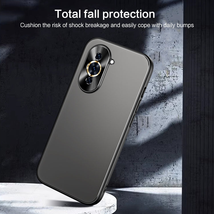 For Huawei nova 10 Pro R-JUST RJ-61 Electroplating Frosted TPU + PC Phone Case(Silver) - Huawei Cases by R-JUST | Online Shopping South Africa | PMC TechLife