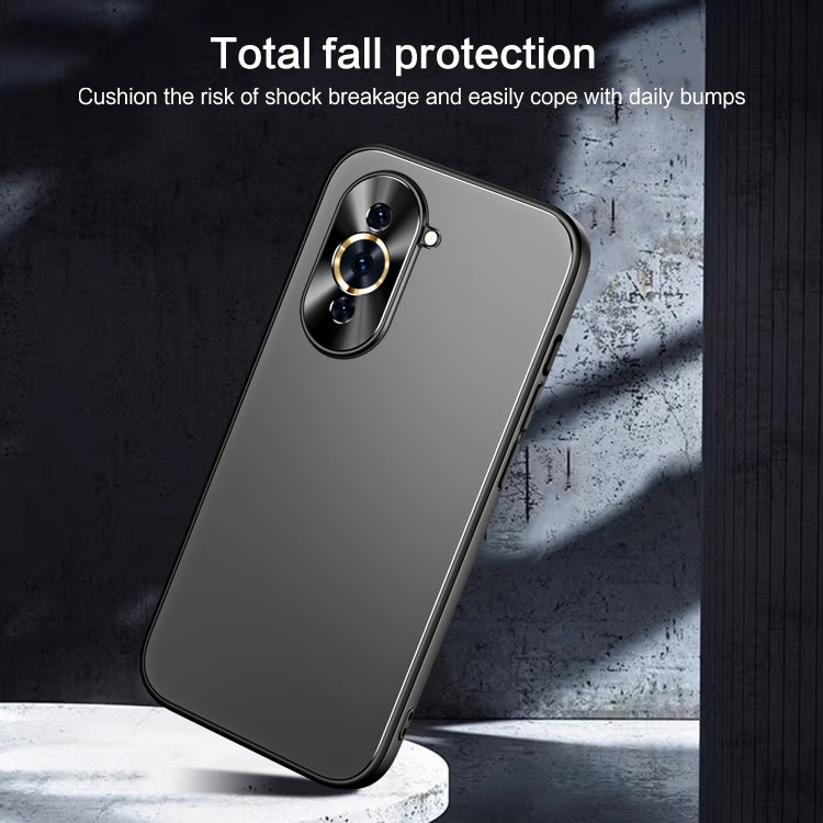 For Huawei nova 10 Pro R-JUST RJ-61 Electroplating Frosted TPU + PC Phone Case(Silver) - Huawei Cases by R-JUST | Online Shopping South Africa | PMC Jewellery