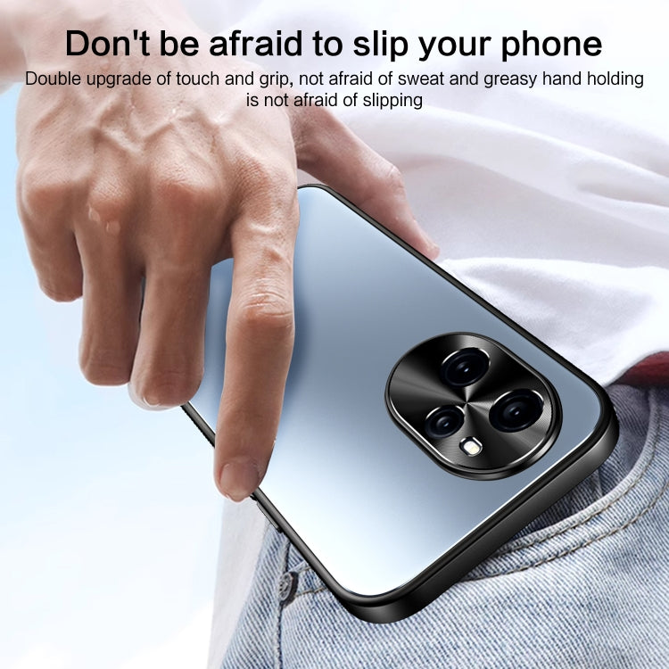For Honor 100 Pro R-JUST RJ-61 Electroplating Frosted TPU + PC Phone Case(Blue) - Honor Cases by R-JUST | Online Shopping South Africa | PMC TechLife | Buy Now Pay Later Mobicred