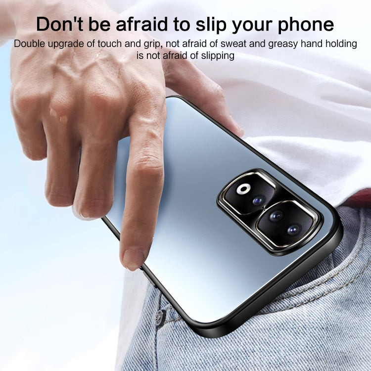 For Honor 90 R-JUST RJ-61 Electroplating Frosted TPU + PC Phone Case with Holder(Silver) - free shipping - PMC TechLife - Order now!
