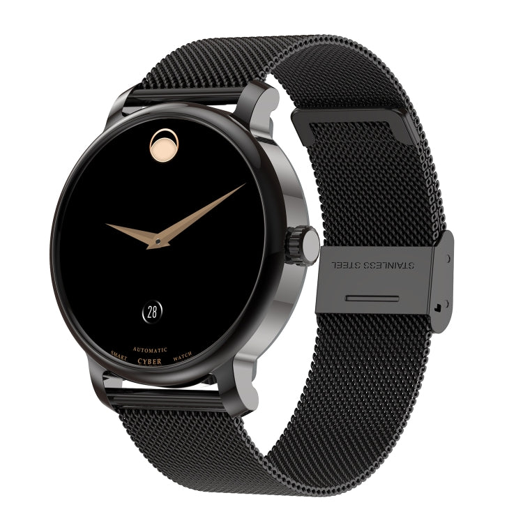 LEMFO LF35 1.43 inch AMOLED Round Screen Steel Strap Smart Watch Supports Blood Oxygen Detection(Black) - Smart Watches by LEMFO | Online Shopping South Africa | PMC Jewellery