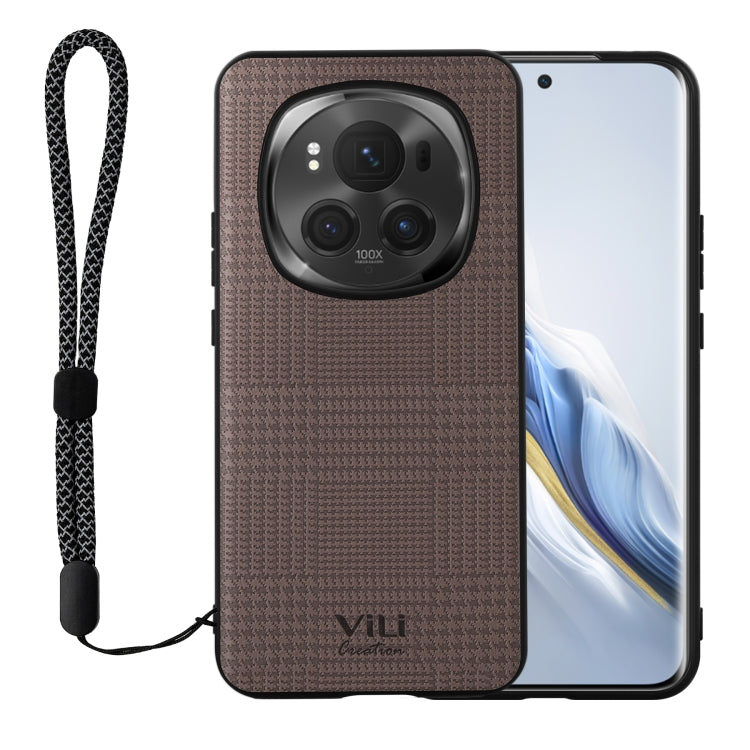 For Honor Magic6 Pro ViLi TH Series Shockproof Phone Case(Brown) - Honor Cases by ViLi | Online Shopping South Africa | PMC Jewellery | Buy Now Pay Later Mobicred