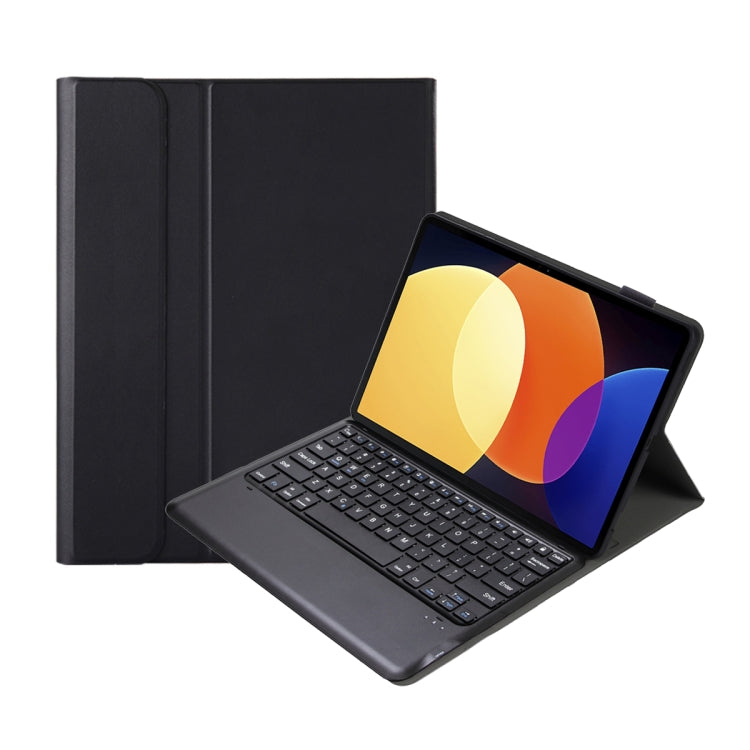 For Xiaomi Pad 6S Pro 12.4 Lambskin Texture Detachable Bluetooth Keyboard Leather Case(Black) - Others Keyboard by PMC Jewellery | Online Shopping South Africa | PMC Jewellery