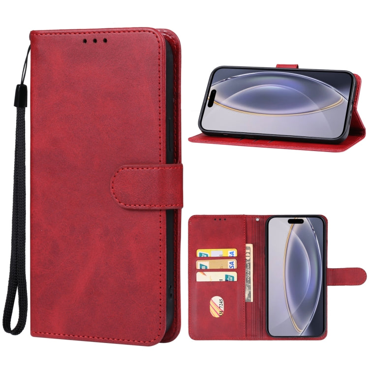 For iPhone 16 Pro Leather Phone Case(Red) - iPhone 16 Pro Cases by PMC Jewellery | Online Shopping South Africa | PMC Jewellery | Buy Now Pay Later Mobicred