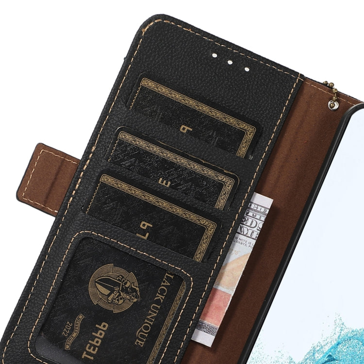 For OnePlus Ace 3V Side-Magnetic TJ Genuine Leather RFID Phone Case(Black) - OnePlus Cases by PMC TechLife | Online Shopping South Africa | PMC TechLife | Buy Now Pay Later Mobicred