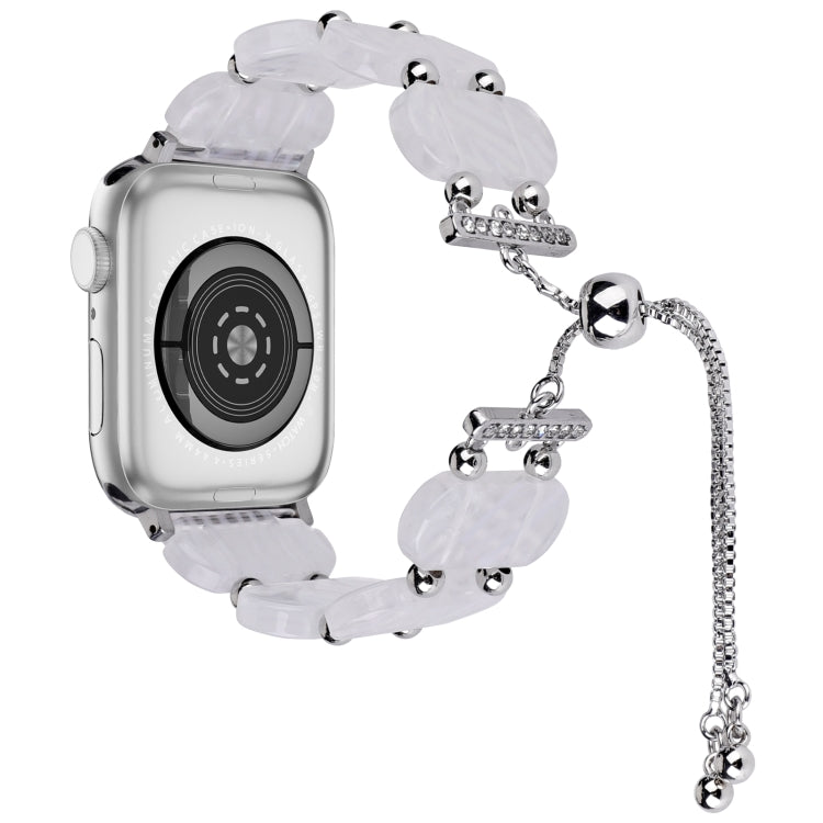 For Apple Watch Series 6 40mm Resin Retractable Chain Watch Band(Fluorescent) - Watch Bands by PMC TechLife | Online Shopping South Africa | PMC TechLife