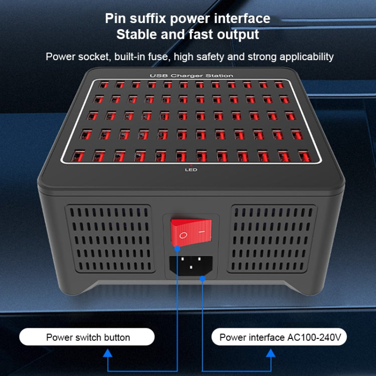 YFY-A78 300W 60 Ports USB Smart Charging Station(US Plug) - free shipping - PMC Jewellery - Order now!