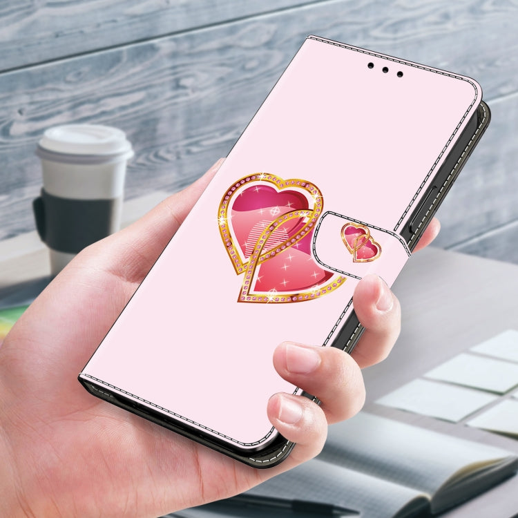 For Google Pixel 9 Crystal Painted Leather Phone case(Love Peach) - free shipping - PMC TechLife - Order now!