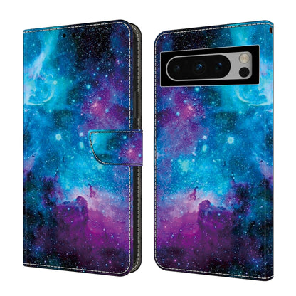 For Google Pixel 9 Crystal Painted Leather Phone case(Starry Sky) - Google Cases by PMC Jewellery | Online Shopping South Africa | PMC Jewellery | Buy Now Pay Later Mobicred