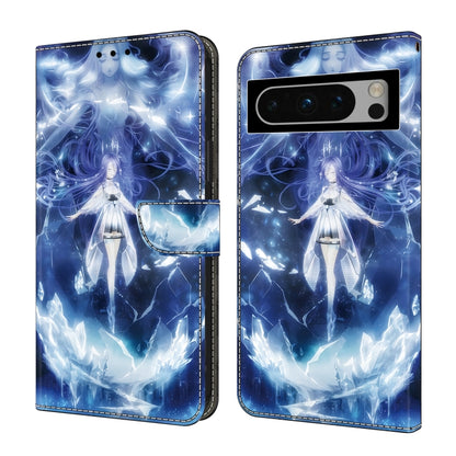 For Google Pixel 9 Pro Crystal Painted Leather Phone case(Magic Fairy) - Google Cases by PMC Jewellery | Online Shopping South Africa | PMC Jewellery | Buy Now Pay Later Mobicred