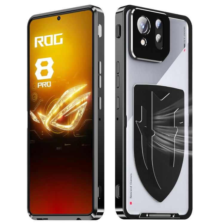 For ASUS ROG Phone 8 / 8 Pro Metal Cooling Phone Case(Black) - ASUS Cases by PMC Jewellery | Online Shopping South Africa | PMC Jewellery