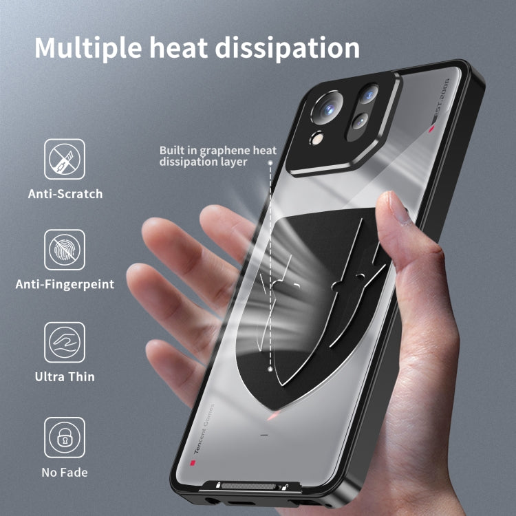 For ASUS ROG Phone 8 / 8 Pro Metal Cooling Phone Case(Black) - ASUS Cases by PMC Jewellery | Online Shopping South Africa | PMC Jewellery