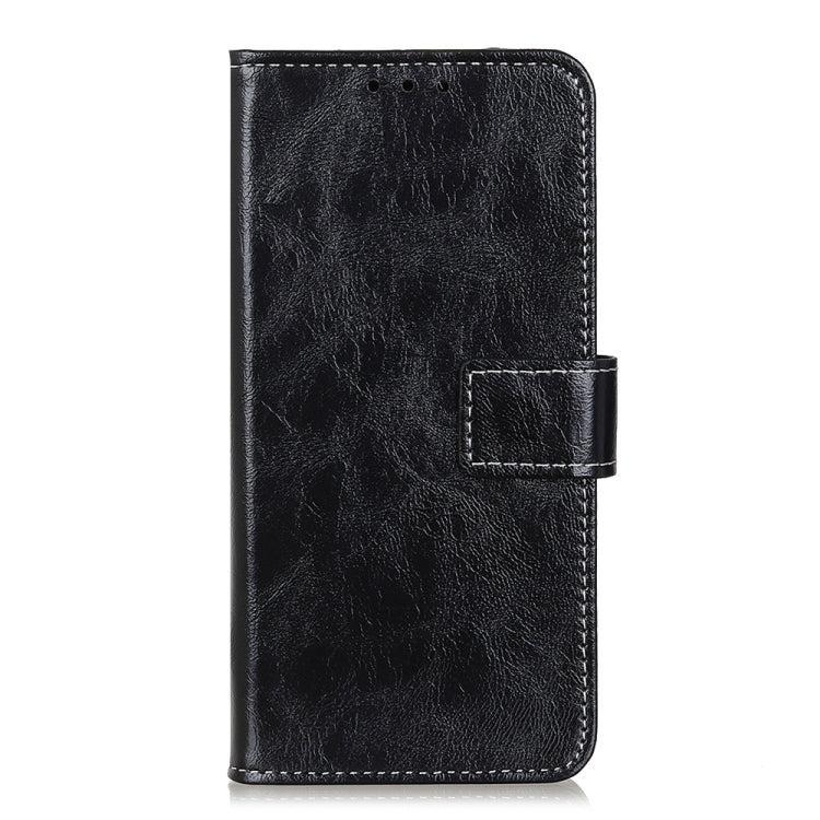 For Google Pixel 10 Pro / 9 Pro Retro Crazy Horse Texture Flip Leather Phone Case(Black) - Google Cases by PMC TechLife | Online Shopping South Africa | PMC TechLife | Buy Now Pay Later Mobicred