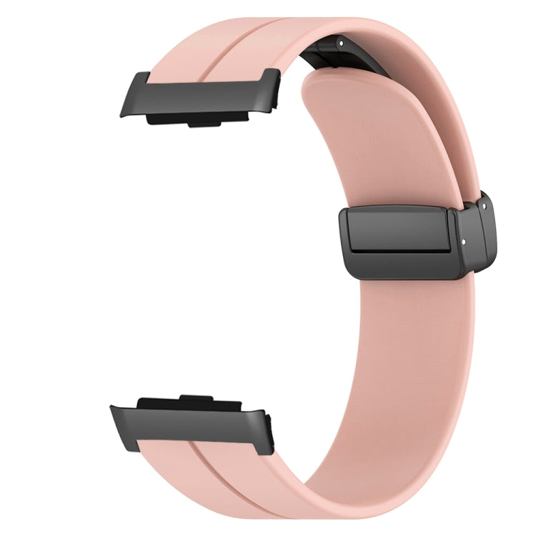 For Huawei Watch D Solid Color Folding Magnetic Buckle Silicone Watch Band(Pink) - Watch Bands by PMC TechLife | Online Shopping South Africa | PMC TechLife