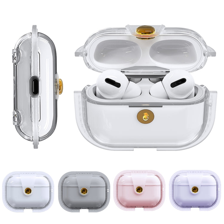 For AirPods 3 Magnetic Clear Armor TPU TWS Earphone Case(Black) - For AirPods 3 by PMC Jewellery | Online Shopping South Africa | PMC Jewellery | Buy Now Pay Later Mobicred