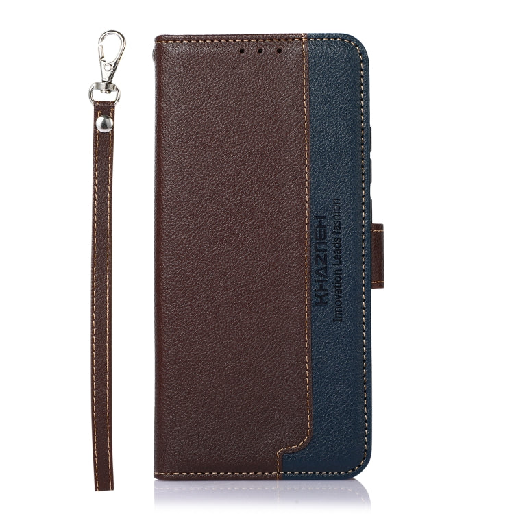 For Google Pixel 9 Pro KHAZNEH Litchi Texture Leather RFID Phone Case(Brown) - Google Cases by PMC TechLife | Online Shopping South Africa | PMC TechLife | Buy Now Pay Later Mobicred
