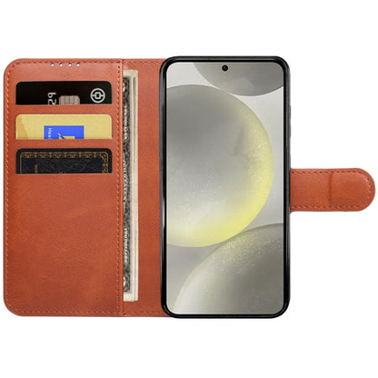 For Samsung Galaxy S24 5G IMAK Count Series Flip Leather Phone Case(Brown) - Galaxy S24 5G Cases by imak | Online Shopping South Africa | PMC Jewellery | Buy Now Pay Later Mobicred