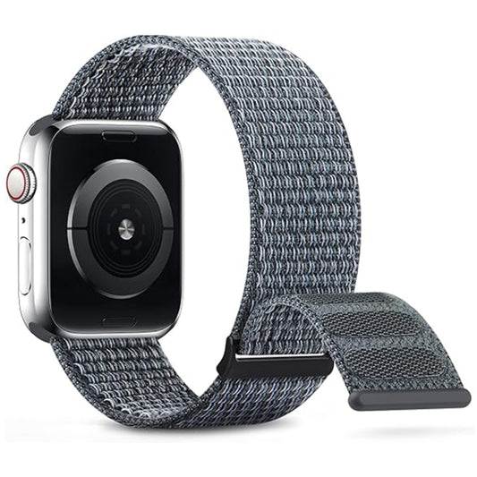 For Apple Watch Ultra 2 49mm Dual Hook and Loop Nylon Watch Band(Grey) - Watch Bands by PMC Jewellery | Online Shopping South Africa | PMC Jewellery