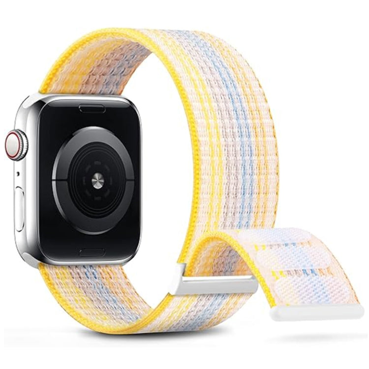 For Apple Watch Series 9 41mm Dual Hook and Loop Nylon Watch Band(Colorful Starlight) - Watch Bands by PMC TechLife | Online Shopping South Africa | PMC TechLife