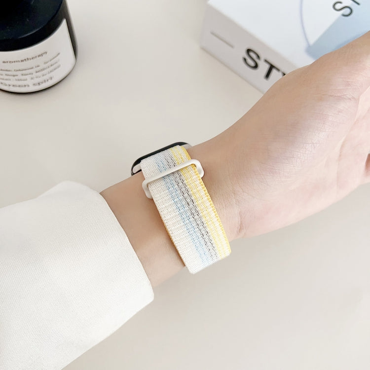 For Apple Watch Series 5 40mm Dual Hook and Loop Nylon Watch Band(Seashell) - free shipping - PMC TechLife - Order now!