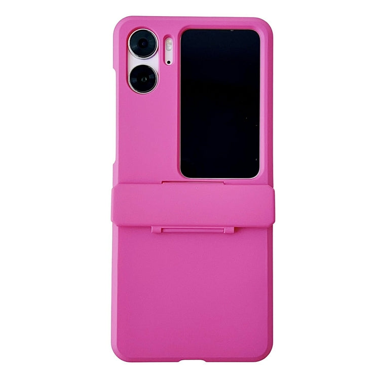 For OPPO Find N2 Flip Skin Feel PC Full Coverage Shockproof Phone Case(Rose Red) - Find N2 Flip Cases by PMC Jewellery | Online Shopping South Africa | PMC Jewellery