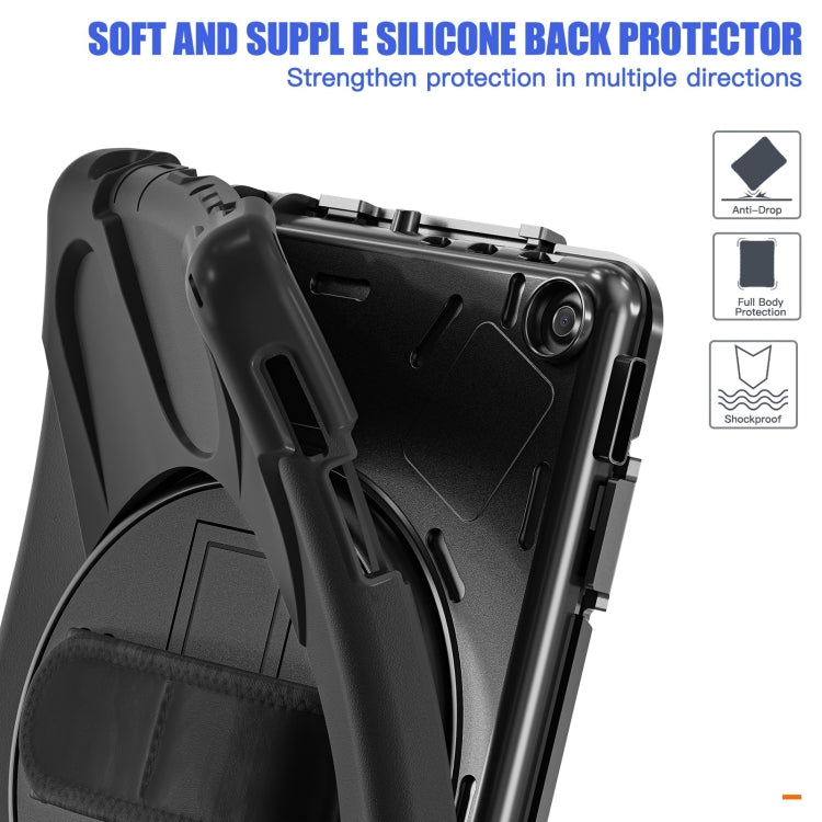 For Amazon Kindle Fire HD10 2023 Silicone Hybrid PC Full Body Tablet Case(Black) - Amazon by PMC TechLife | Online Shopping South Africa | PMC TechLife | Buy Now Pay Later Mobicred