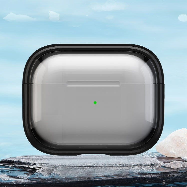 For AirPods Pro 2  TPU Hybrid PC Case with Holder(Black) - For AirPods Pro 2 by PMC Jewellery | Online Shopping South Africa | PMC Jewellery | Buy Now Pay Later Mobicred