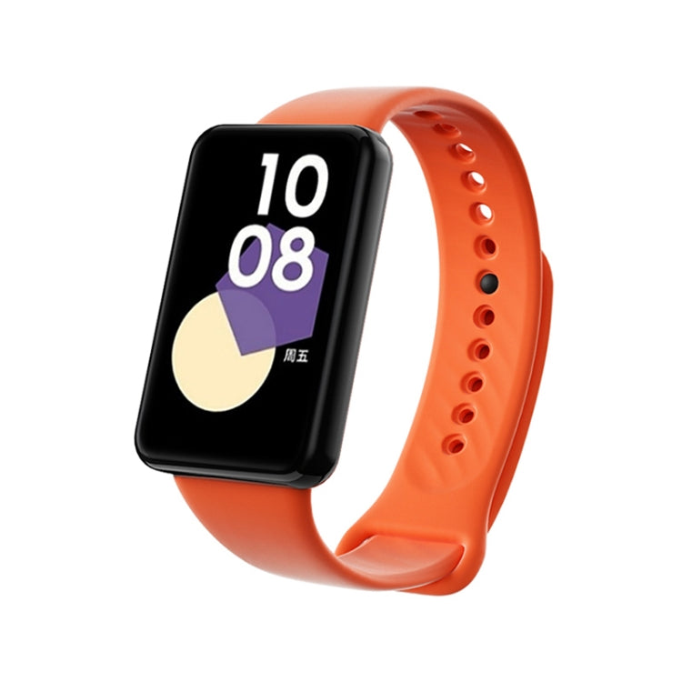 For Honor Band 9 Black Buckle TPU Watch Band(Orange) - Watch Bands by PMC TechLife | Online Shopping South Africa | PMC TechLife