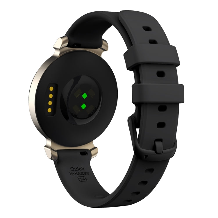 For Garmin Lily 2 Silicone Watch Band Wristband(Black) - Watch Bands by PMC TechLife | Online Shopping South Africa | PMC TechLife
