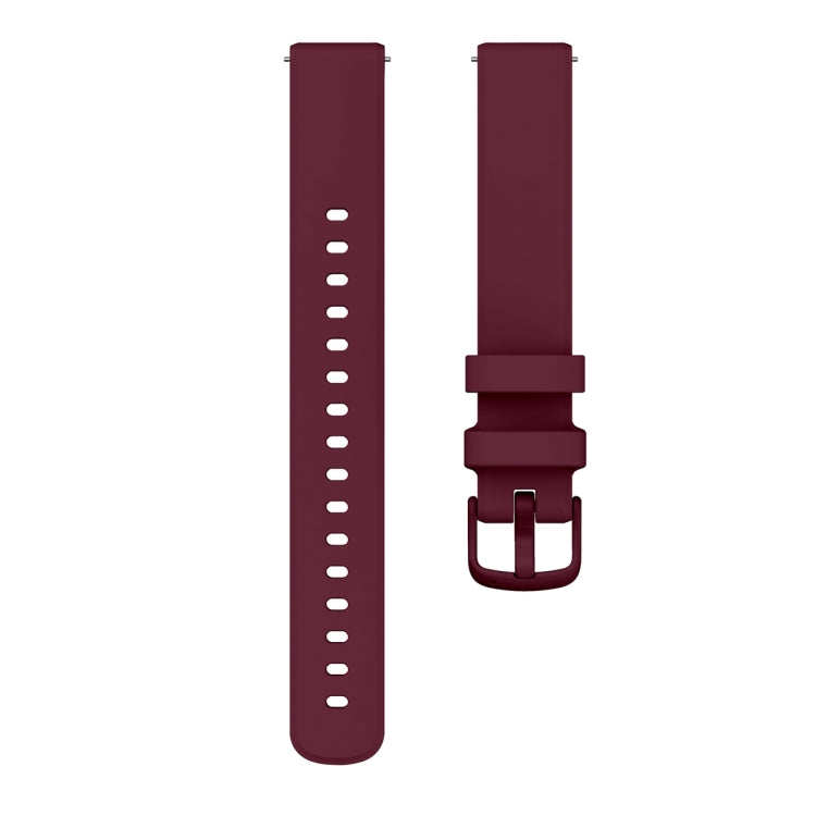 For Garmin Lily 2 Silicone Watch Band Wristband(Wine Red) - Watch Bands by PMC Jewellery | Online Shopping South Africa | PMC Jewellery