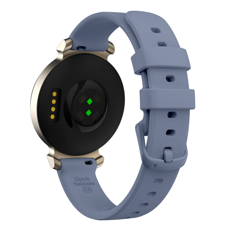 For Garmin Lily 2 Silicone Watch Band Wristband(Blue Grey) - Watch Bands by PMC TechLife | Online Shopping South Africa | PMC TechLife