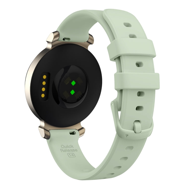 For Garmin Lily 2 Silicone Watch Band Wristband(Light Green) - Watch Bands by PMC TechLife | Online Shopping South Africa | PMC TechLife