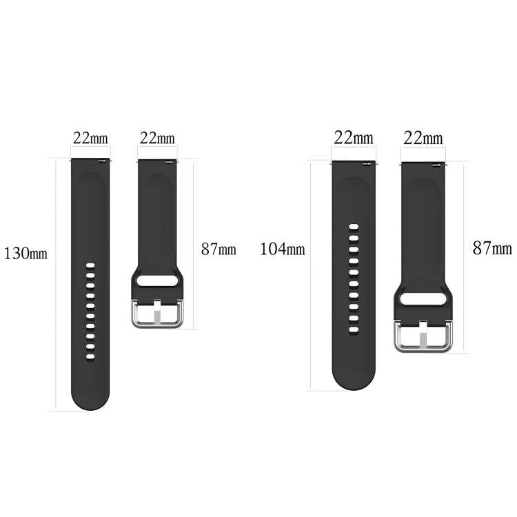 For CMF Watch Pro D395 22mm Solid Color Silver Buckle Silicone Watch Band, Size:S(Teal) - Watch Bands by PMC TechLife | Online Shopping South Africa | PMC TechLife