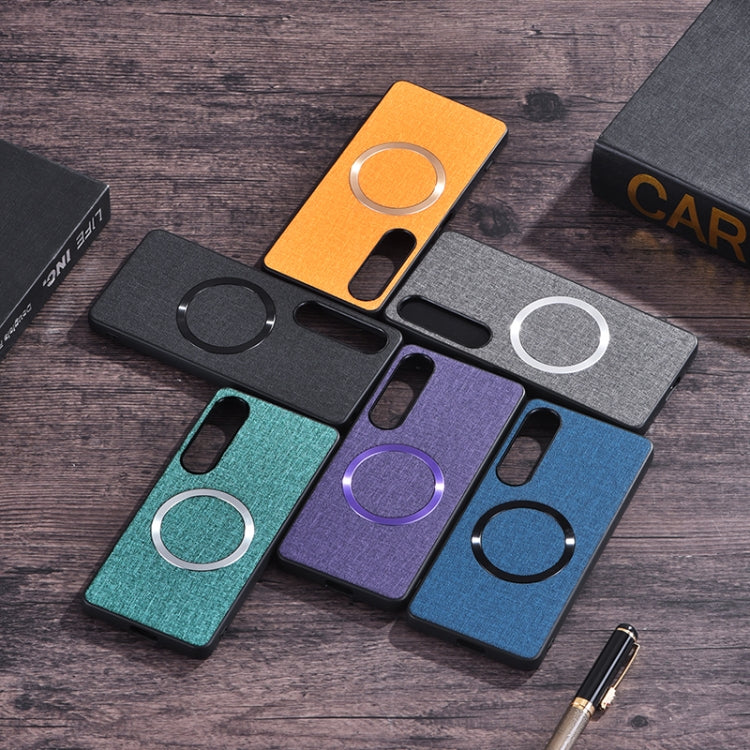 For Sony Xperia 1 VI CD Magsafe Magnetic Cloth Texture Phone Case(Black) - free shipping - PMC TechLife - Order now!