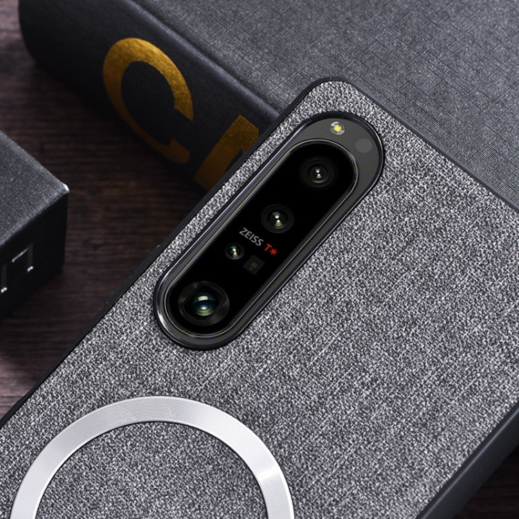 For Sony Xperia 1 VI CD Magsafe Magnetic Cloth Texture Phone Case(Black) - free shipping - PMC TechLife - Order now!