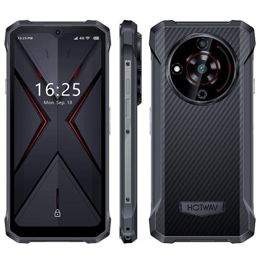 [HK Warehouse] HOTWAV T7 Rugged Phone, 4GB+128GB, 6280mAh, 6.52 inch Android 13 MT8788 Octa Core, Network: 4G, OTG(All Black) - Other by HOTWAV | Online Shopping South Africa | PMC Jewellery