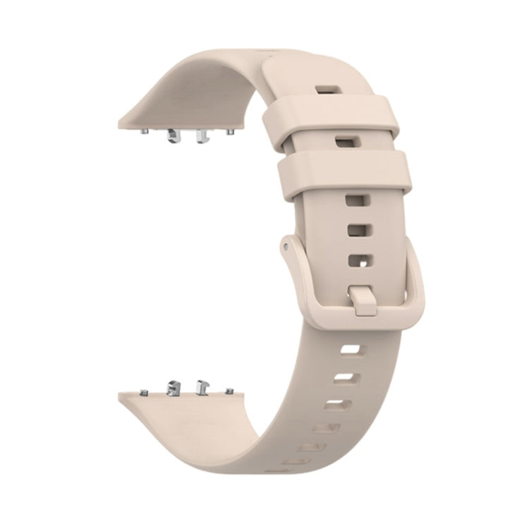 For Samsung Galaxy Fit 3 Solid Color Buckle Silicone Watch Band(Starlight) - Watch Bands by PMC TechLife | Online Shopping South Africa | PMC TechLife