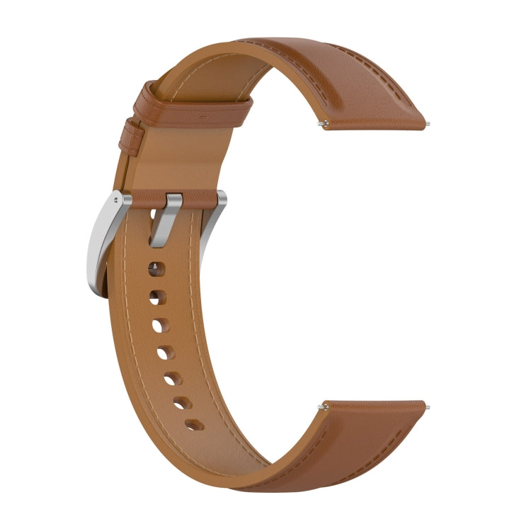 For Xiaomi Watch 2 22mm Genuine Leather Watch Band(Light Brown) - Watch Bands by PMC Jewellery | Online Shopping South Africa | PMC Jewellery