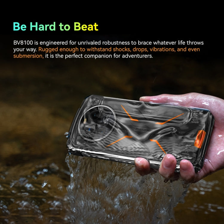 Blackview BV8100 Rugged Phone, 8GB+256GB, 6.5 inch Android 14 MediaTek Helio G99 Octa Core up to 2.2GHz, Network: 4G, NFC, OTG(Black) - Blackview by Blackview | Online Shopping South Africa | PMC Jewellery | Buy Now Pay Later Mobicred