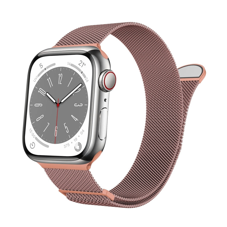 For Apple Watch Series 5 40mm Two Color Milanese Loop Magnetic Watch Band(Pink Orange) - Watch Bands by PMC Jewellery | Online Shopping South Africa | PMC Jewellery