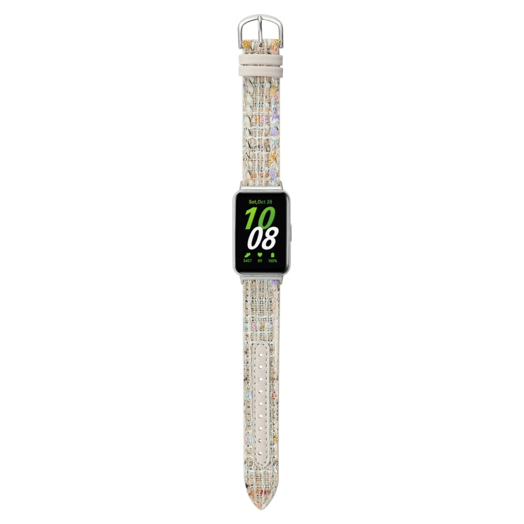 For Samsung Galaxy Fit 3 Woolen Leather Watch Band(Starlight) - free shipping - PMC TechLife - Order now!