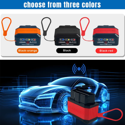 KONNWEI KW905 Bluetooth 5.0 Car OBD2 Scanner Support Android & iOS(Black Orange) - Code Readers & Scan Tools by KONNWEI | Online Shopping South Africa | PMC Jewellery | Buy Now Pay Later Mobicred