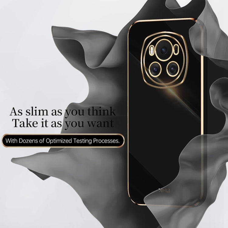For Honor Magic6 5G XINLI Straight 6D Plating Gold Edge TPU Phone Case(Celestial Blue) - free shipping - PMC Jewellery - Order now!